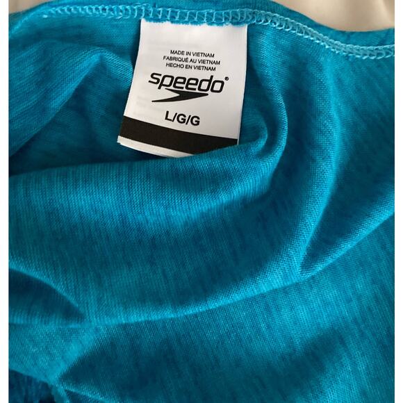 Speedo Women's Romper Size L Teal  Scoop Back NWOT - Picture 8 of 8